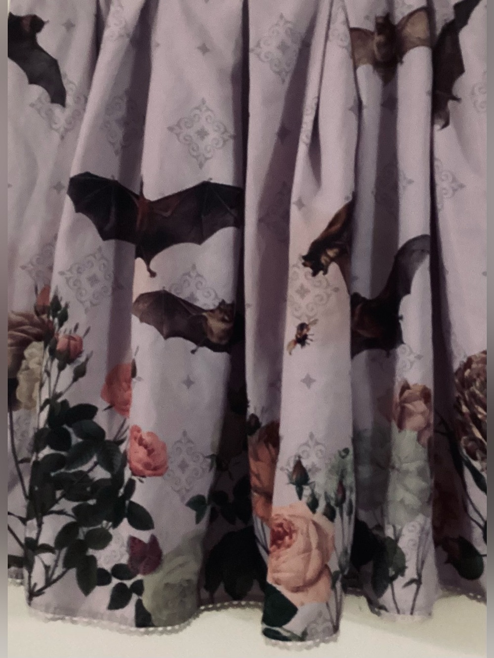 Mossbadger Chiropteran Garden/Bat Skirt - Short - Lavender - Size 16 - Rare - Picture 5 of 10